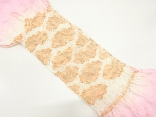 JAPANESE KIMONO / OBIAGE / SILK / SHIBORI